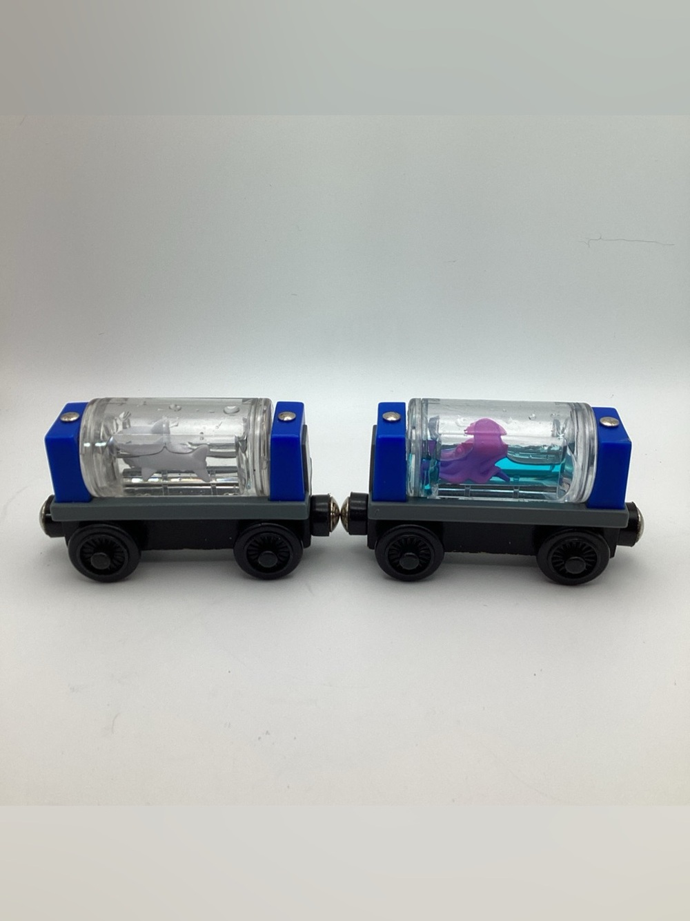 Shark & Octopus - Aquarium Cars From Thomas The Train Wooden Railway
